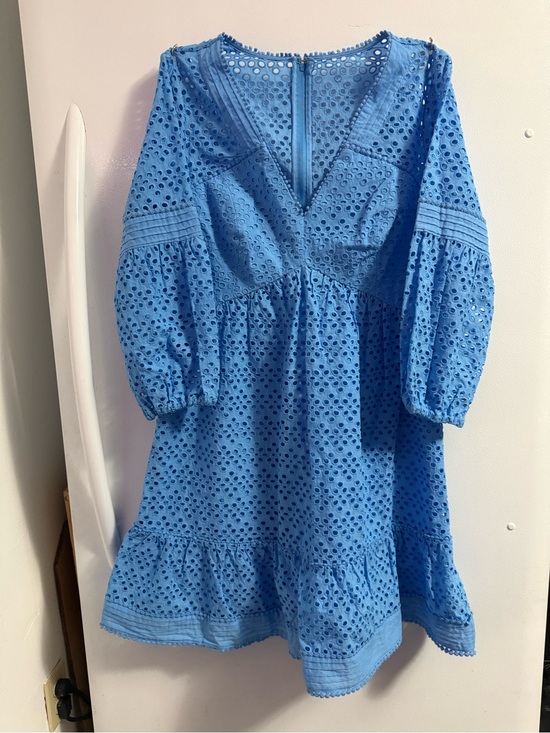 Lilly Pulitzer Dresses & Skirts - Lilly Pulitzer Blue Eyelet V-Neck Casual Dress